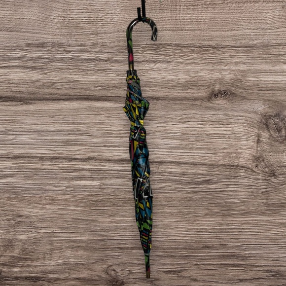 Vintage 90s Fluorescent Umbrella/Parasol - Picture 8 of 11